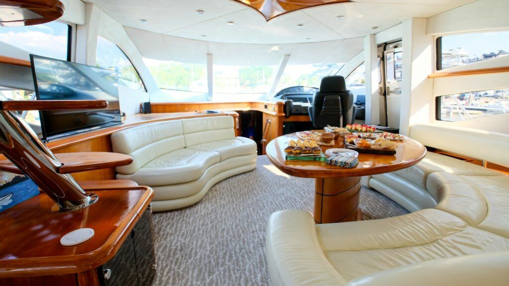 Indulge in a remarkable day of luxury on board Lady Sadie, South Florida's finest charter yacht.